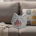 Cat Head “Open Meow” Shaped Cushion – Cartoon Cat Pillow