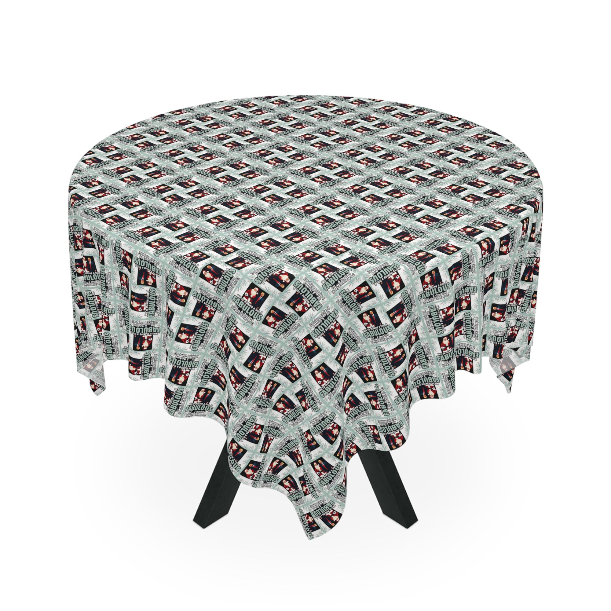 Santa Trump Fabulous List Christmas Tablecloth