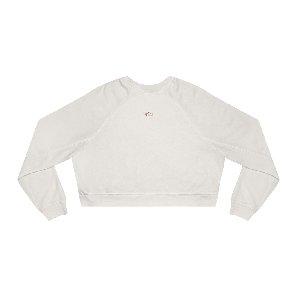 Artsy Fartsy Cat Lady Cropped Fleece Pullover, Autumn Fashion