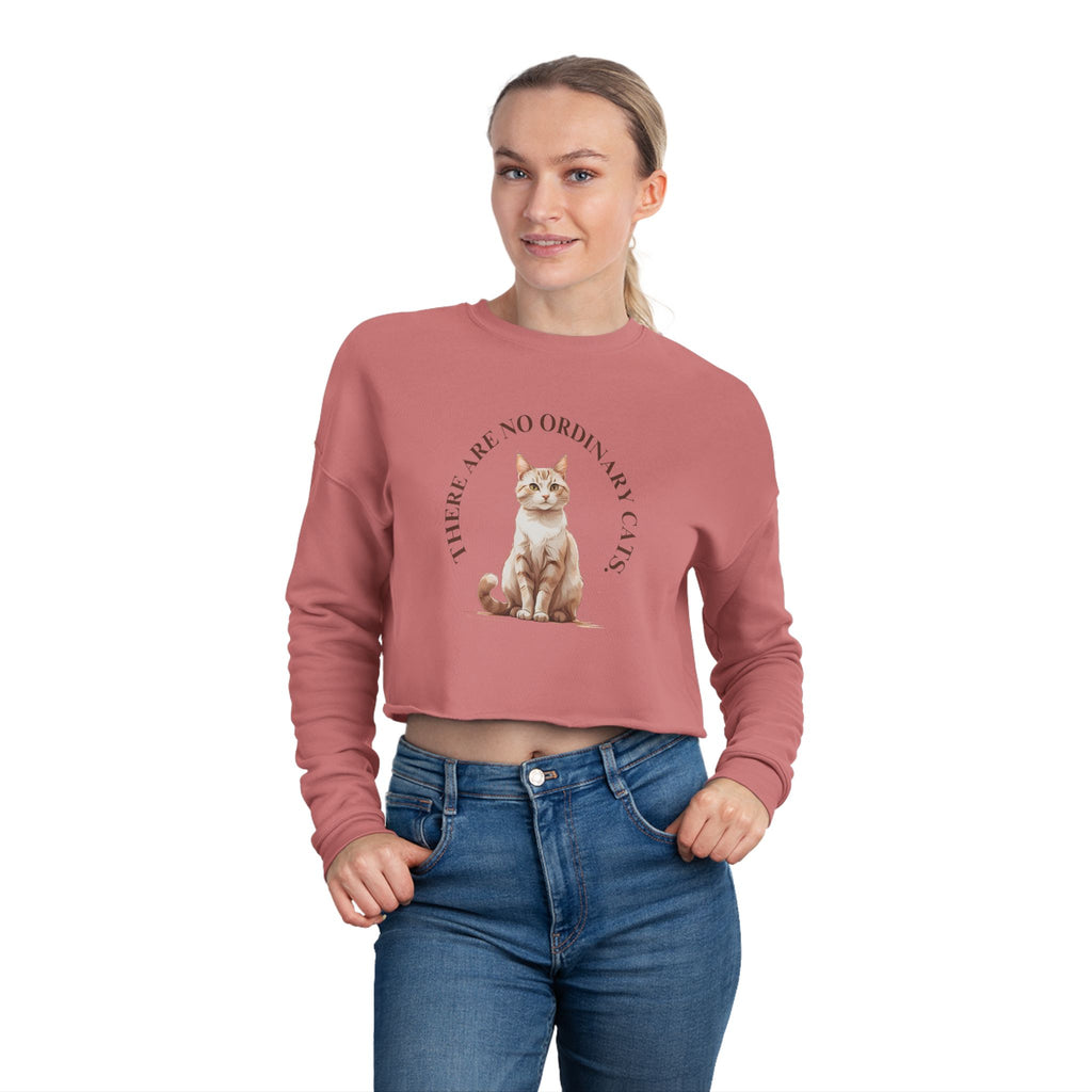 No Ordinary Cats Women's Cropped Sweatshirt