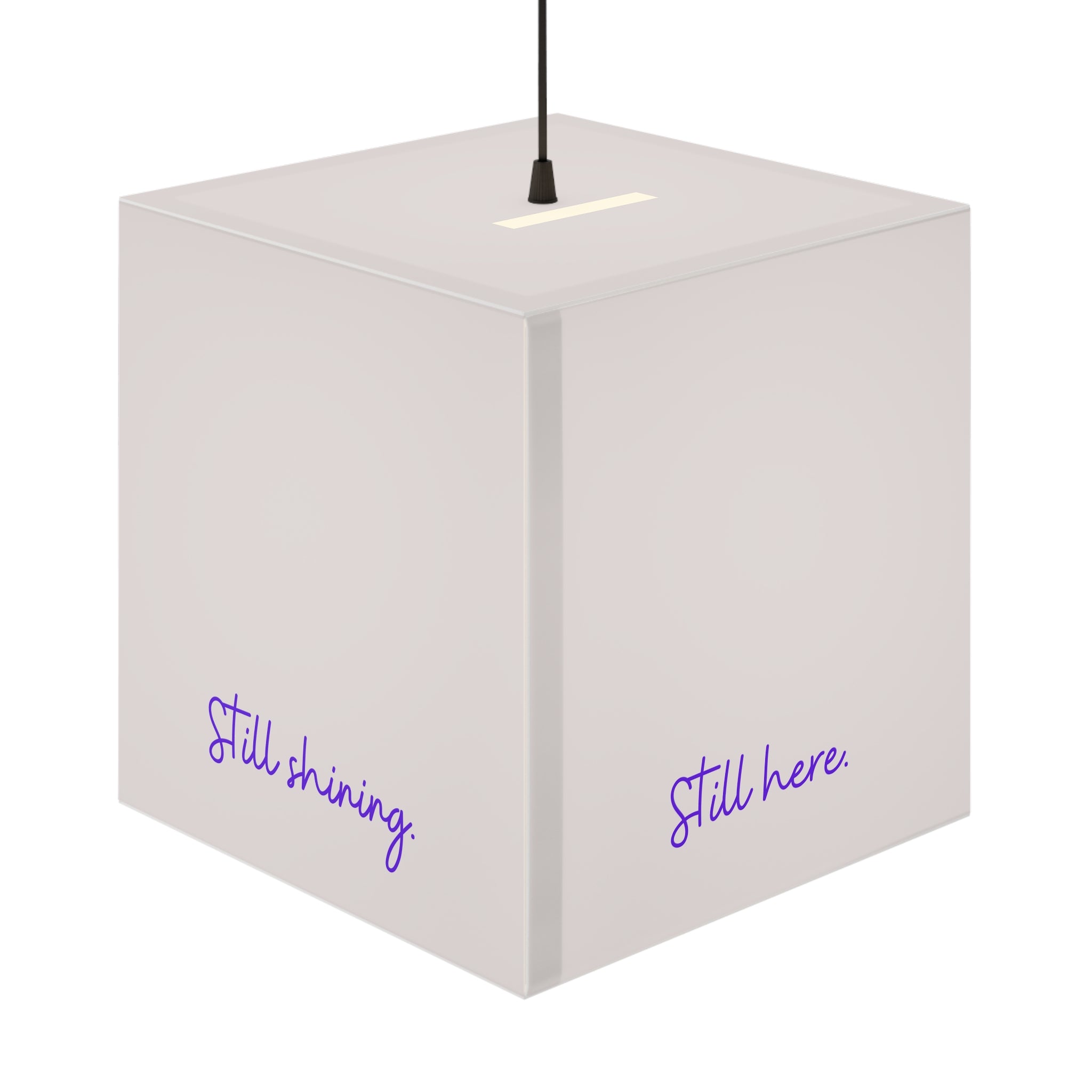 Still Here Still Standing Cube Lamp – Epilepsy Awareness Inspirational Lamp
