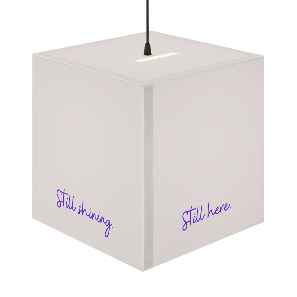 Still Here Still Standing Cube Lamp – Epilepsy Awareness Inspirational Lamp