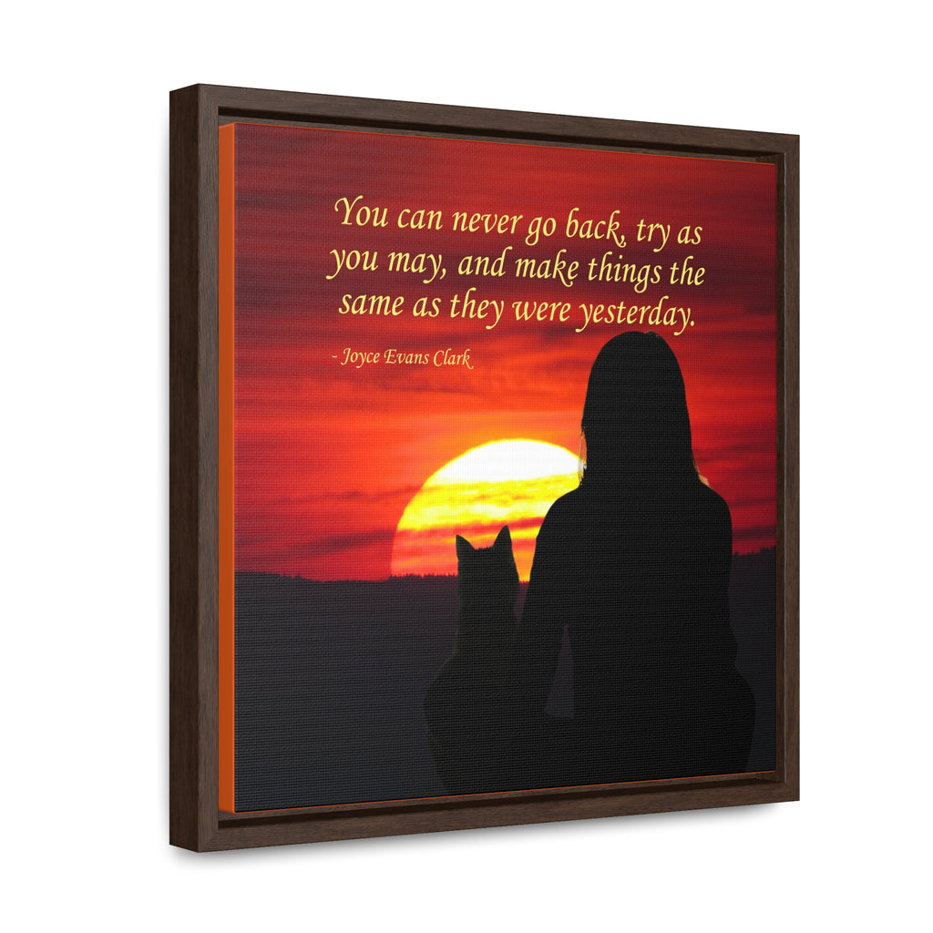 Try As You May Gallery Canvas Wraps, Square Frame