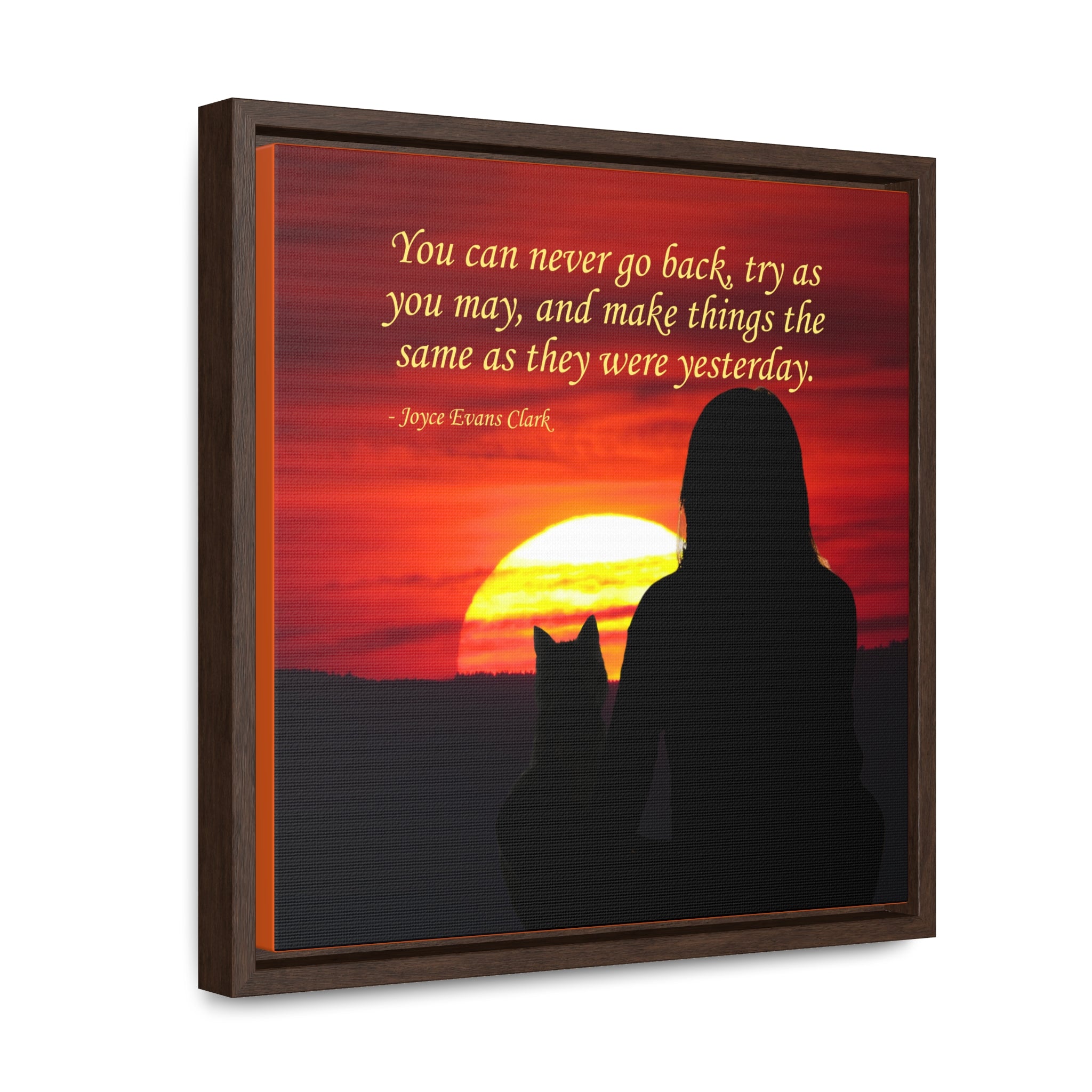 Photo depicting the ​Try As You May Gallery Canvas Wraps, Square Frame from EpiAl's Shop.