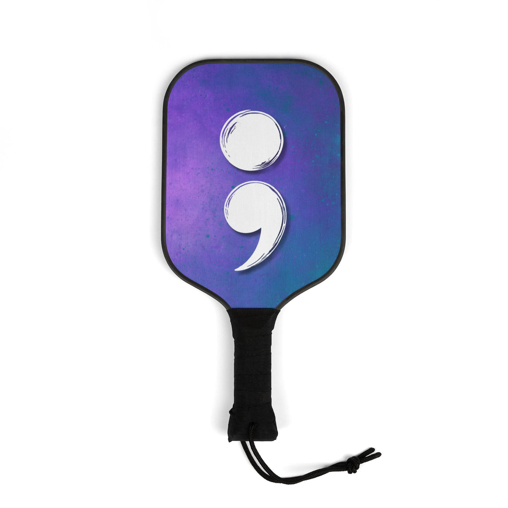 Semicolon Suicide Awareness Pickleball Paddle Set