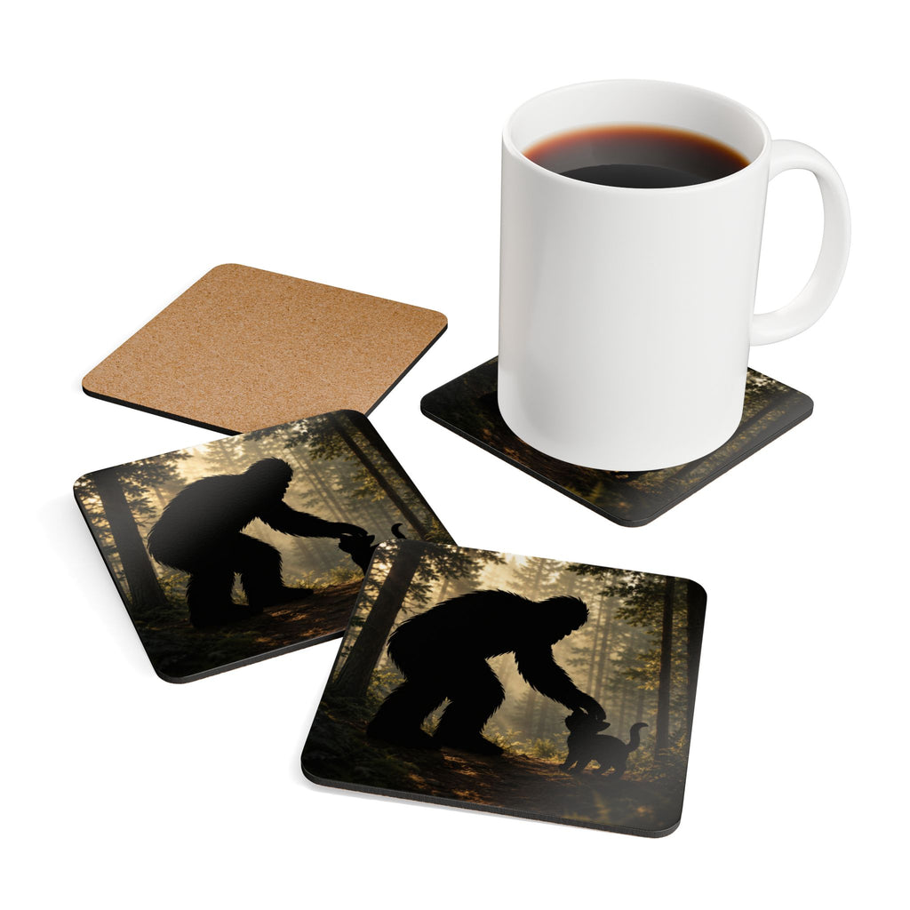 Sasquatch & Cat Forest Coaster Set