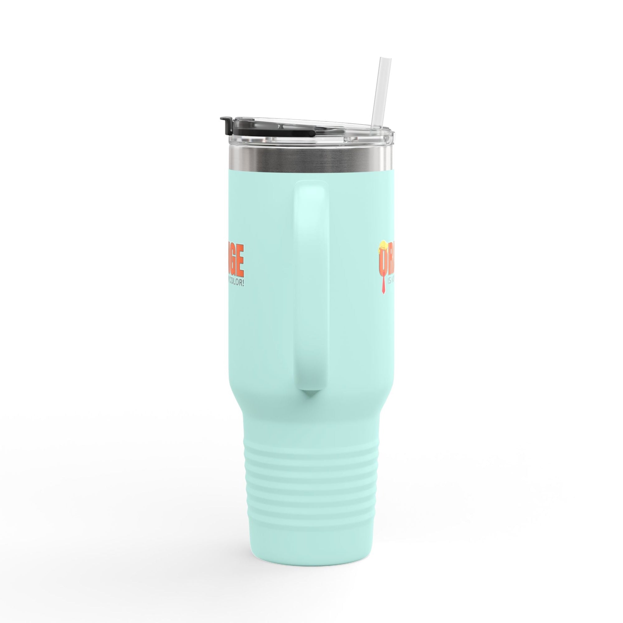 Orange Is Not My Color Insulated Travel Mug – 40oz Personal Drink Companion Printify