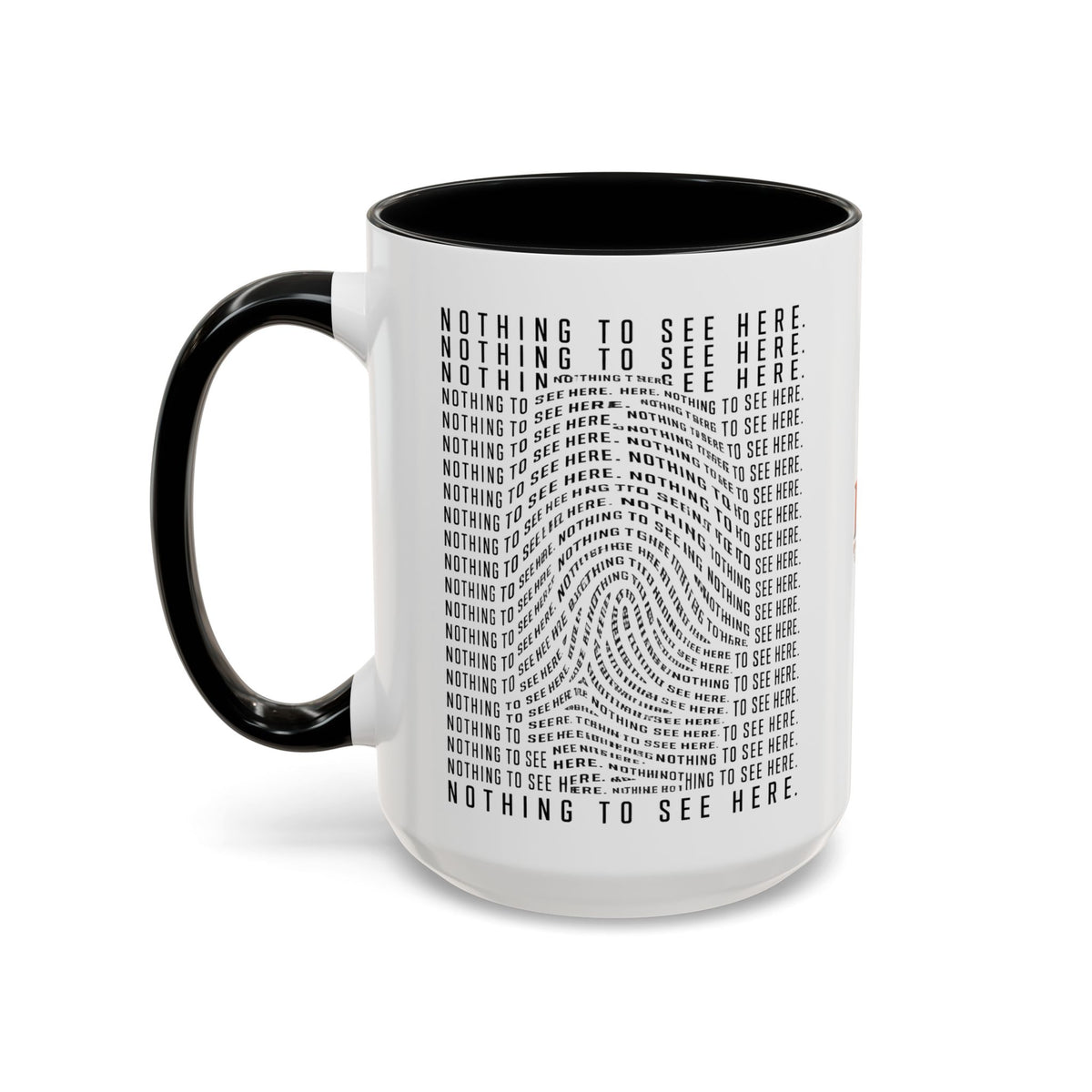 Nothing to See Here Mug | Hidden Fingerprint True Crime & Social Media Coffee Cup (11/15oz)
