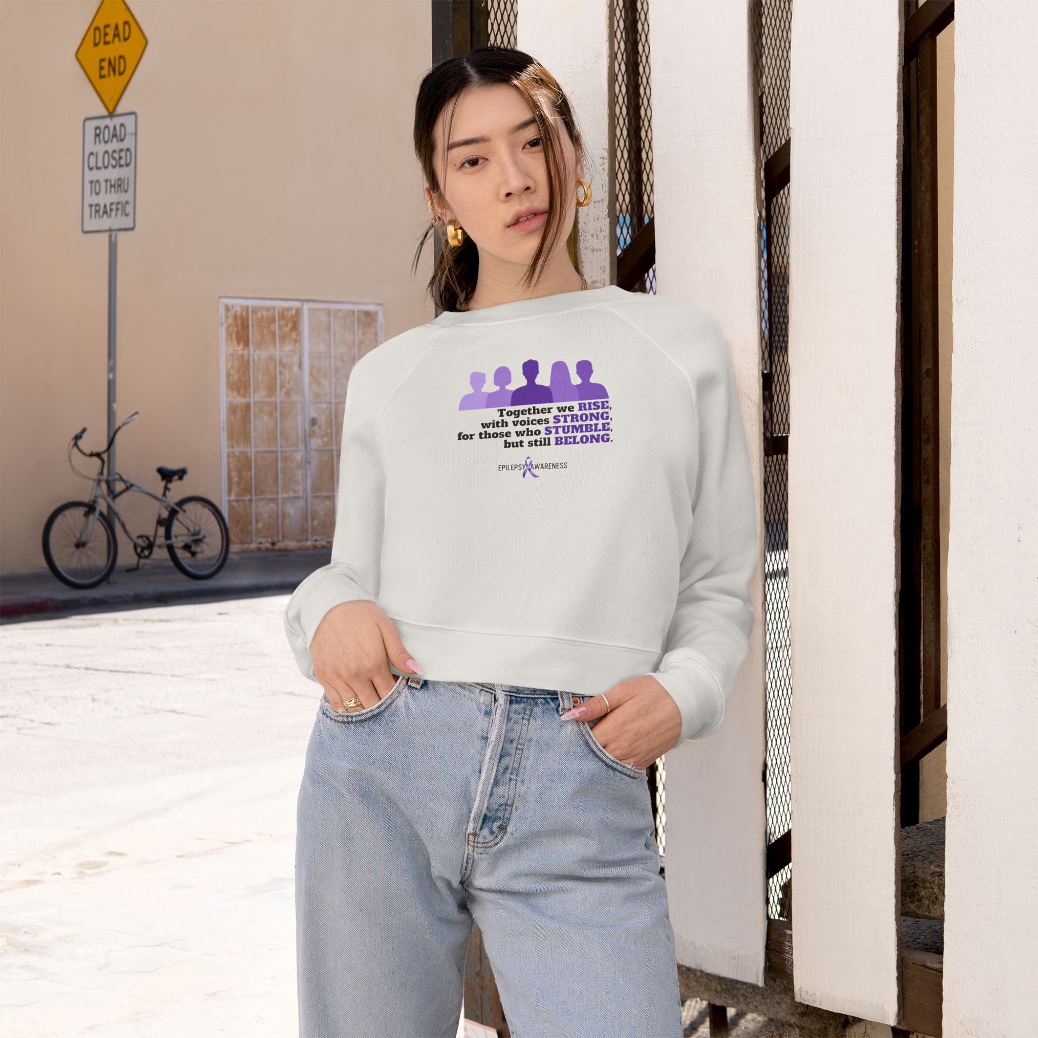 Together We Stand Women's Cropped Fleece Pullover - EpiAl's Shop