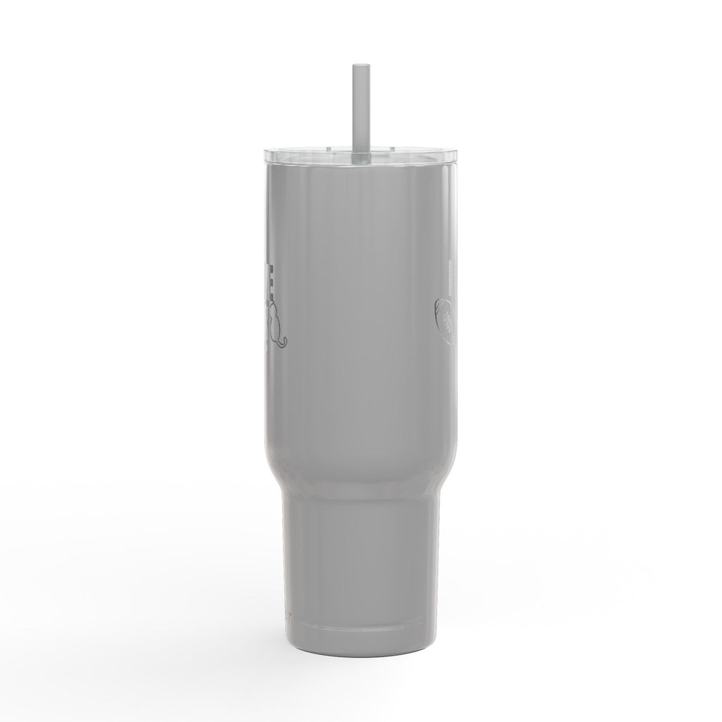 Love Football & Cats Engraved Insulated Travel Tumbler