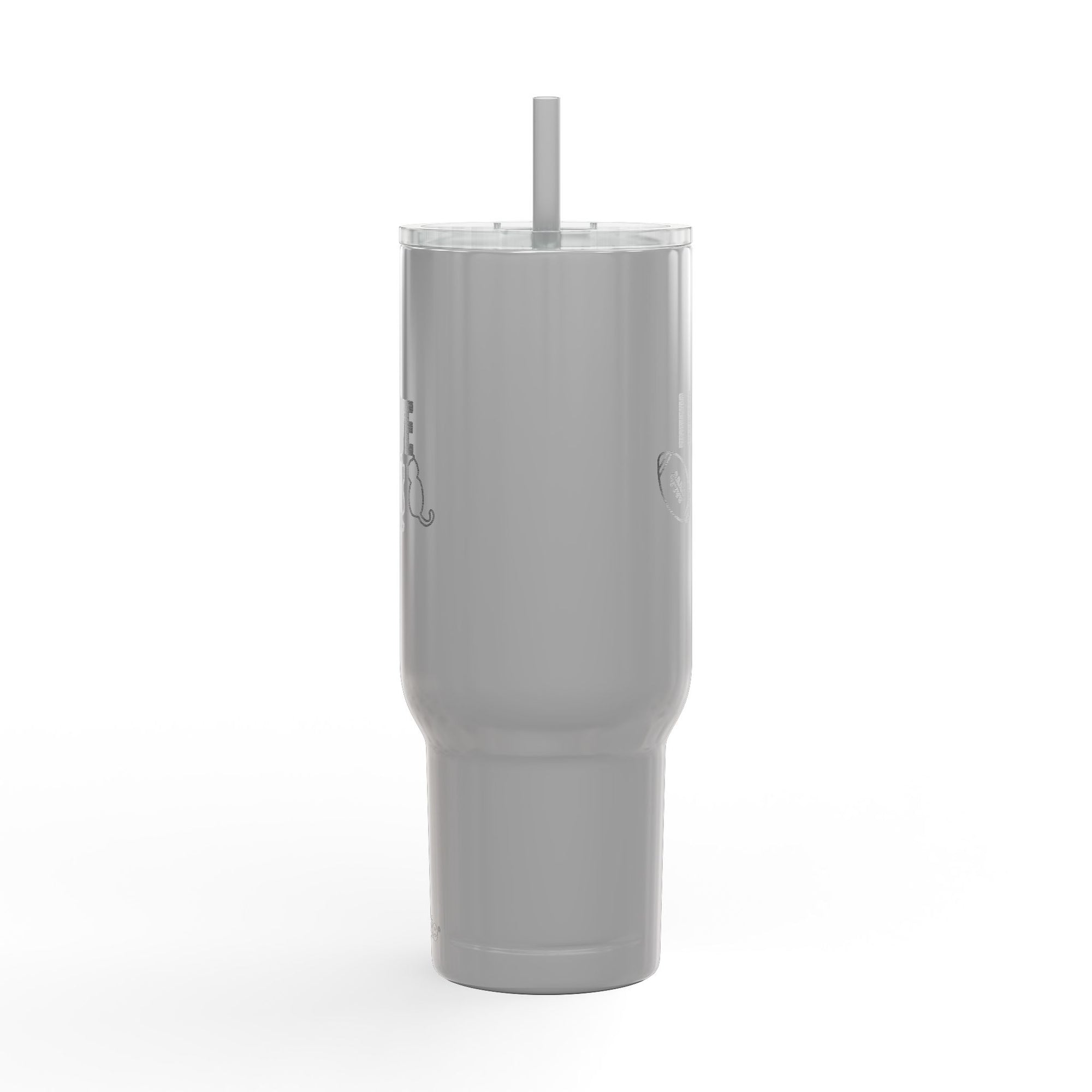 Love Football & Cats Engraved Insulated Travel Tumbler