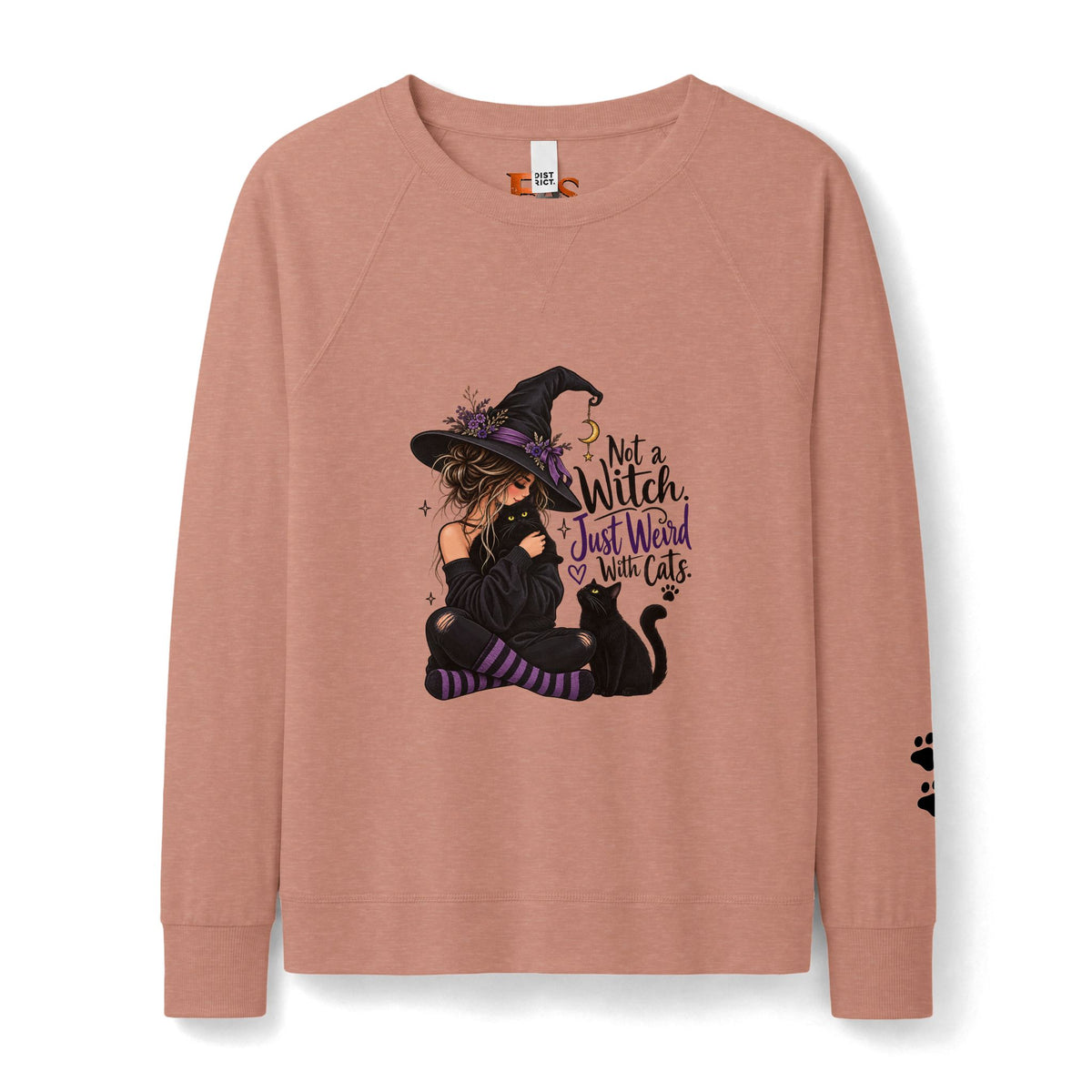 Not a Witch, Just Weird With Cats Women’s Halloween Sweatshirt
