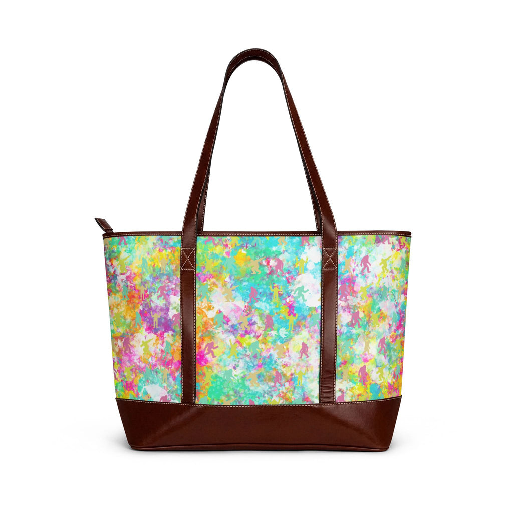 Gone Squatchin' | Hidden Bigfoot Watercolor Tote Bag
