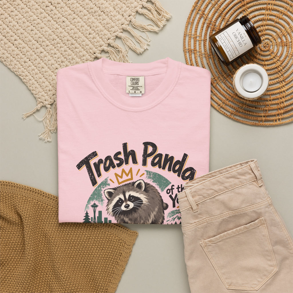 Trash Panda of the Year 2026 Garment-Dyed T-Shirt | Jimothy-Inspired Raccoon Tee