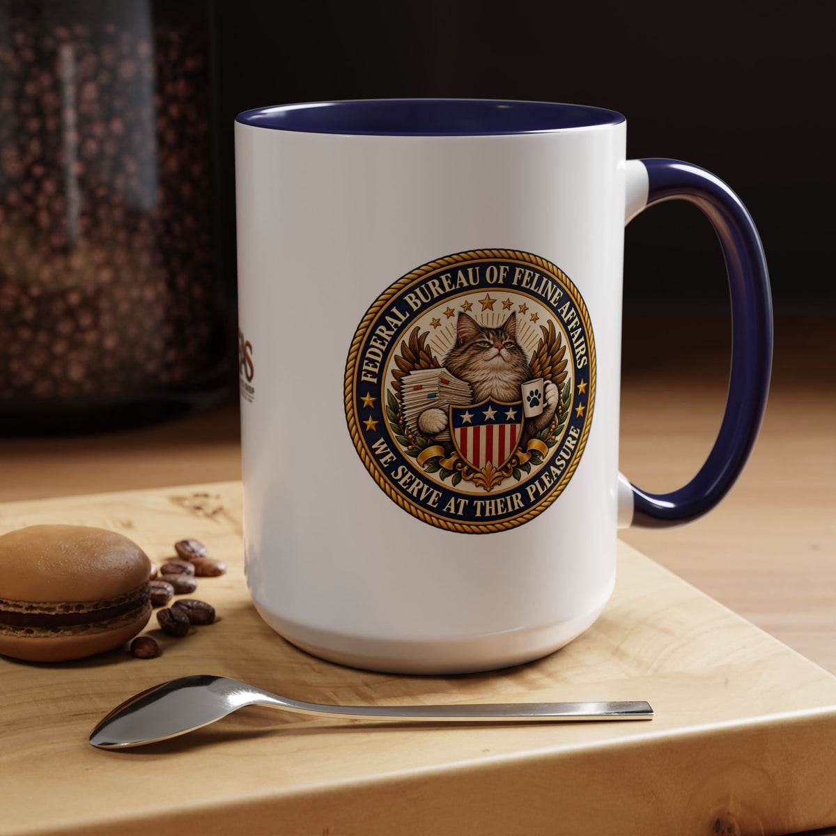 Federal Bureau of Feline Affairs Mug | Funny Cat Government Parody Coffee Cup | 11oz & 15oz