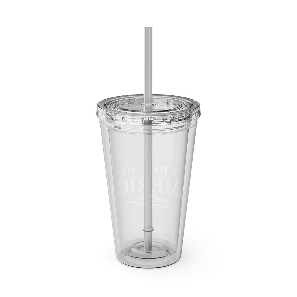 American Gulf Tumbler with Straw, 16oz