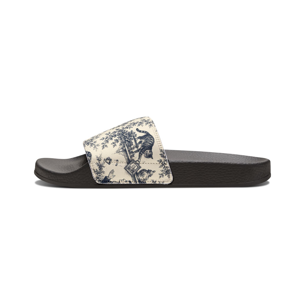 Toile Cats Slide Sandals (Removal Straps)