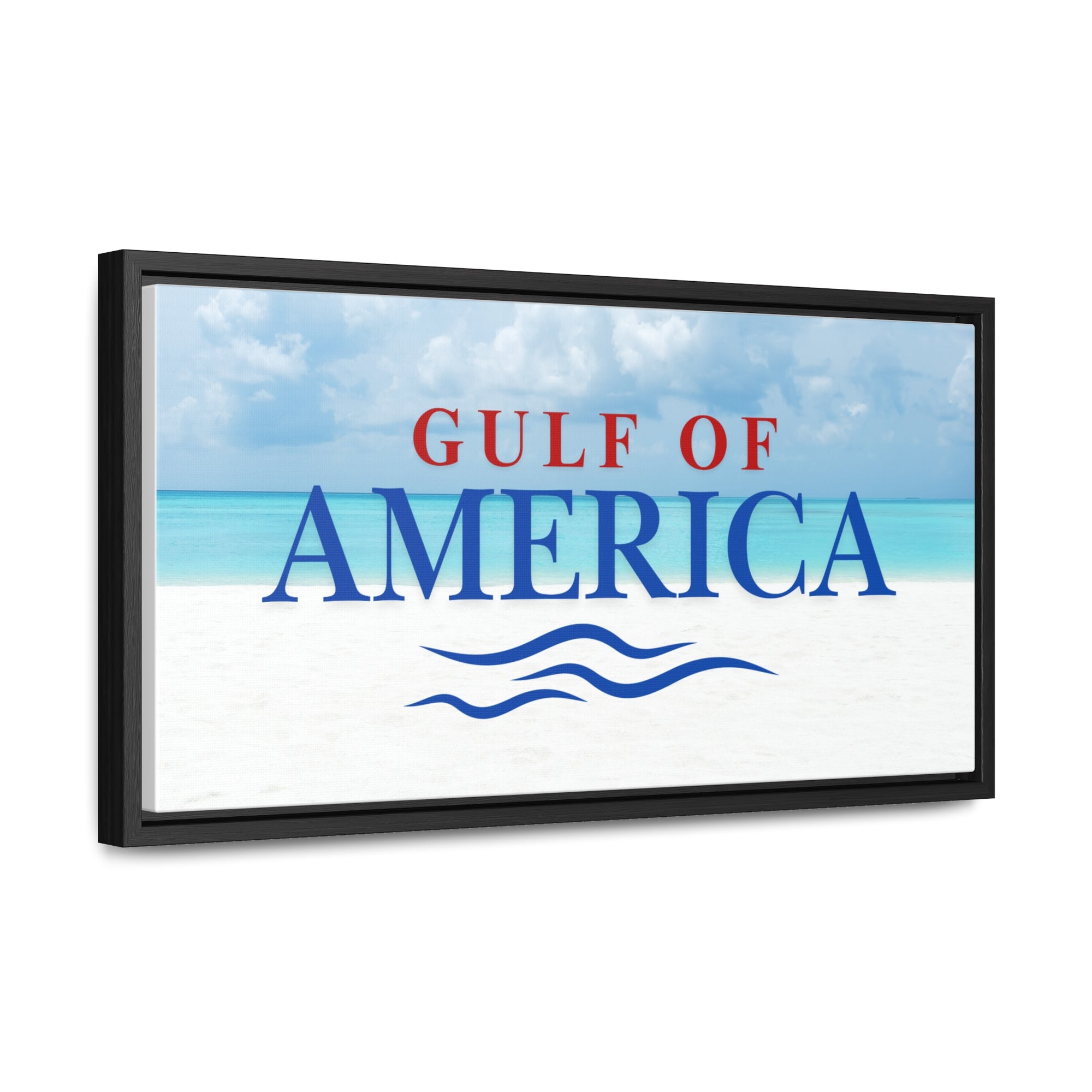 American Gulf Canvas Wrap - Coastal Wall Art for Beach Lovers