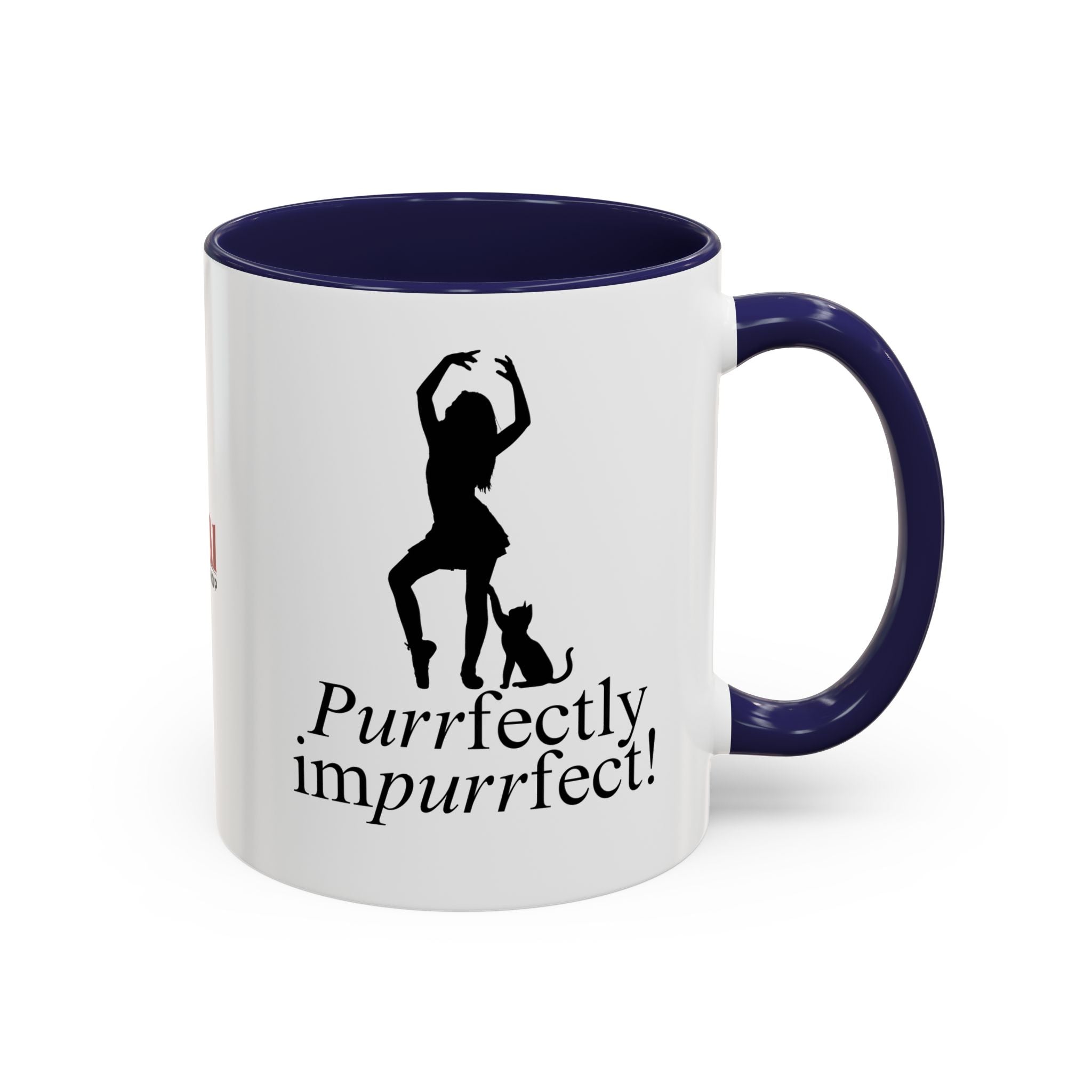 Photo depicting the ​Purrfectly Impurrfect Accent Coffee Mug (11, 15oz) from EpiAl's Shop.
