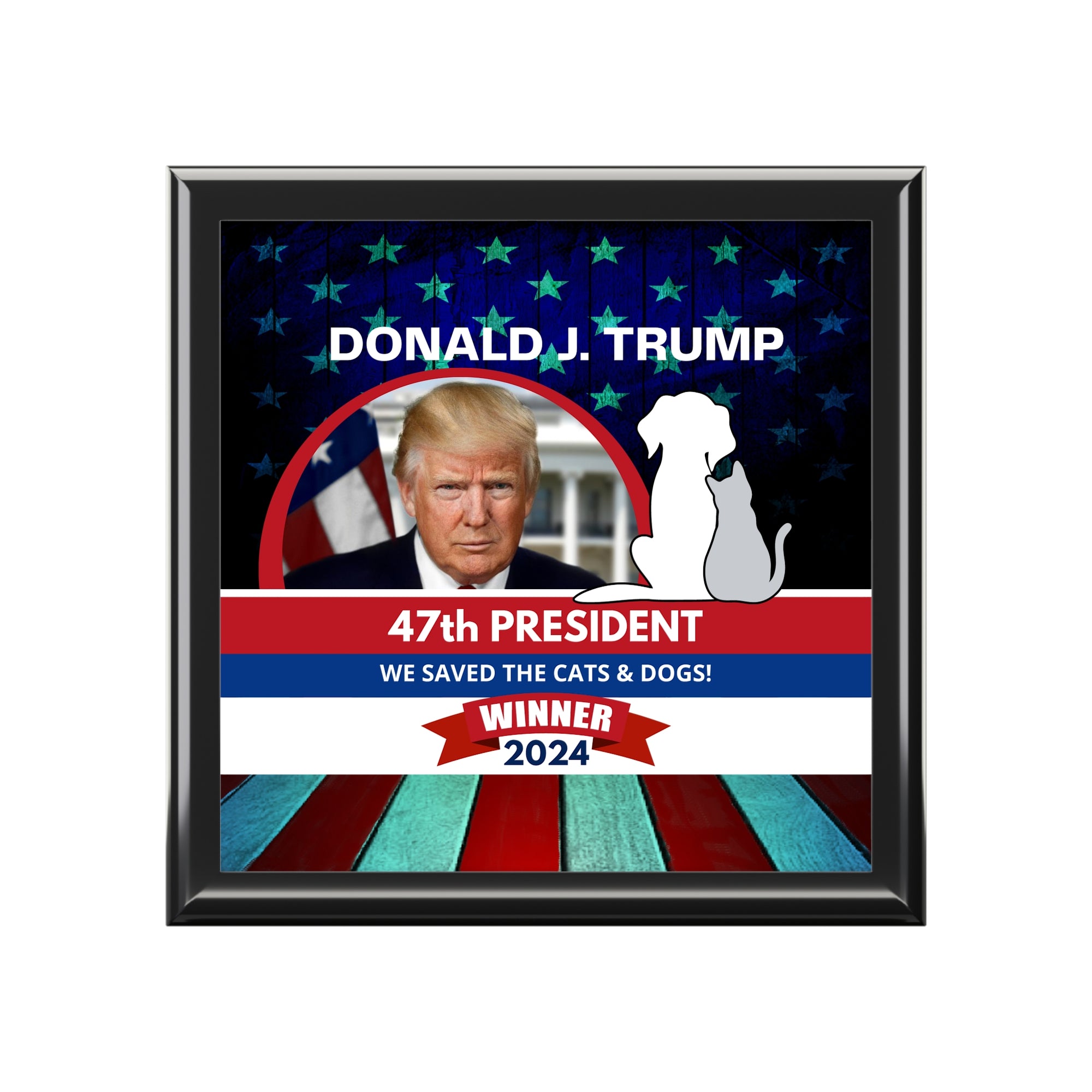 Donald Trump 47th President Jewelry Box