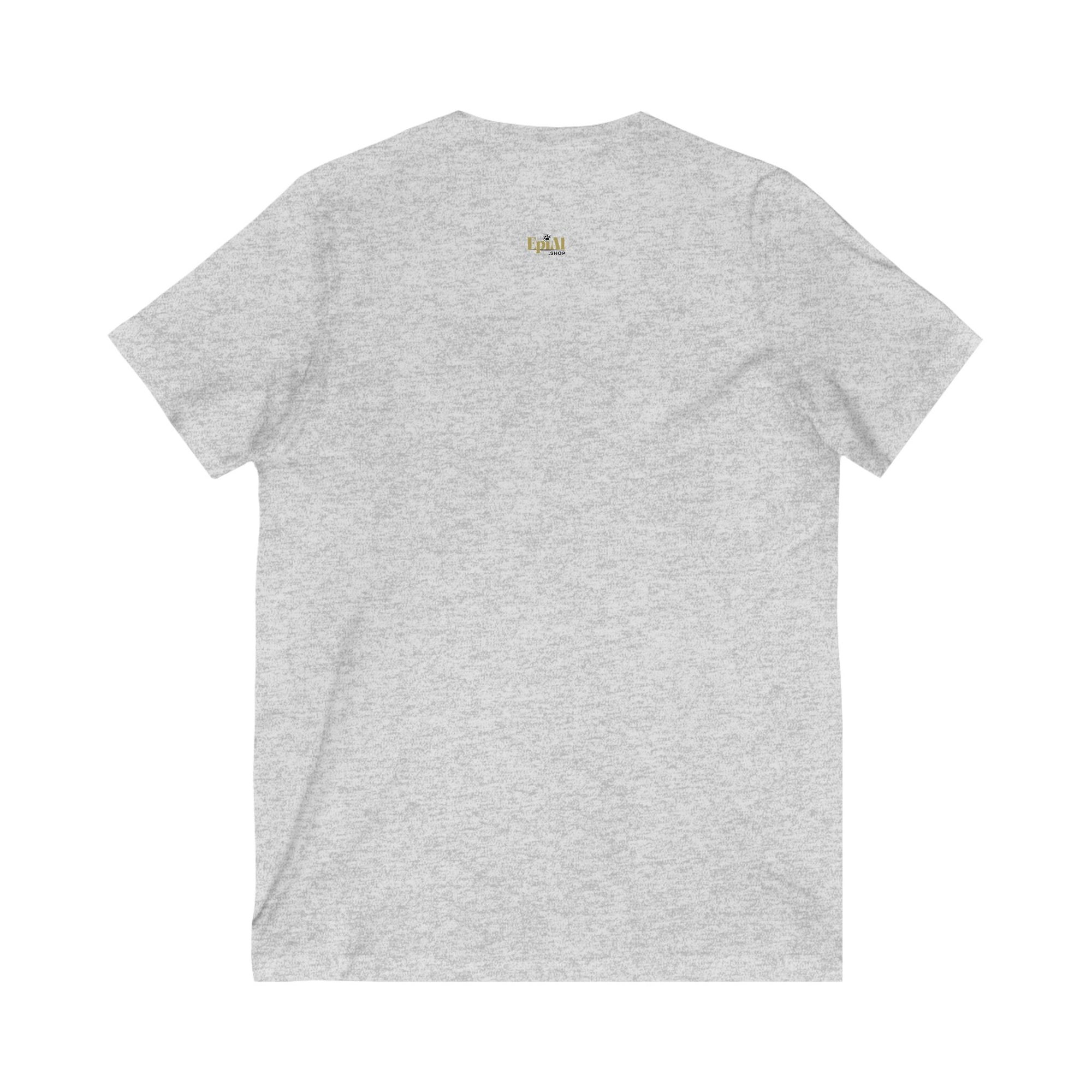 Playful Cat V-Neck Tee - Cute Cat Shirt