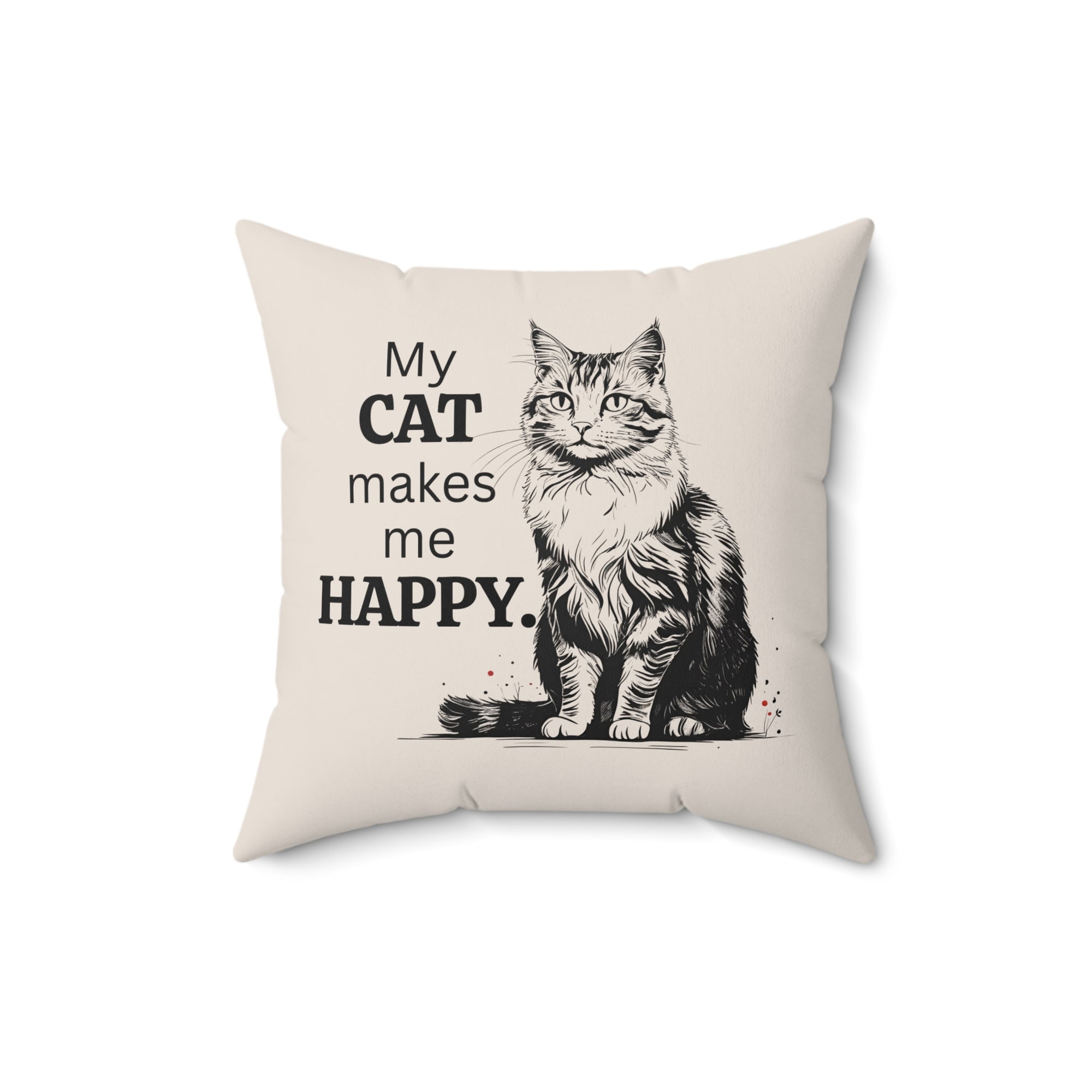 Cat Lover's Decorative Pillow, Home Decor for Cat Owners