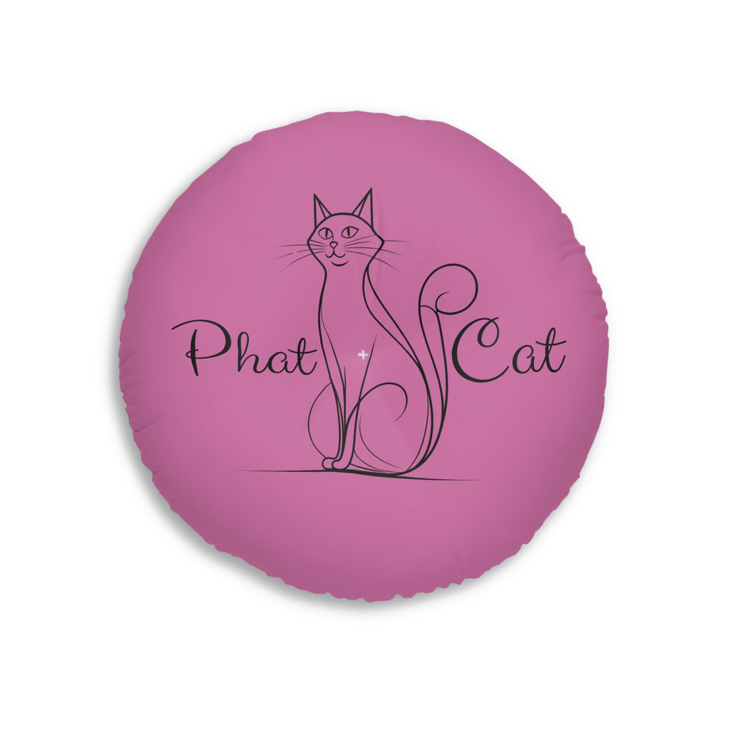 Whimsical Phat Cat Tufted Floor Pillow