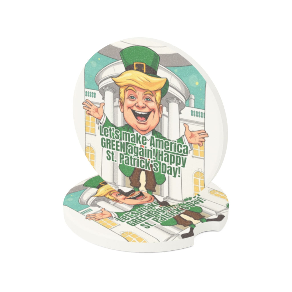 Make America Green Again Soapstone Car Coaster