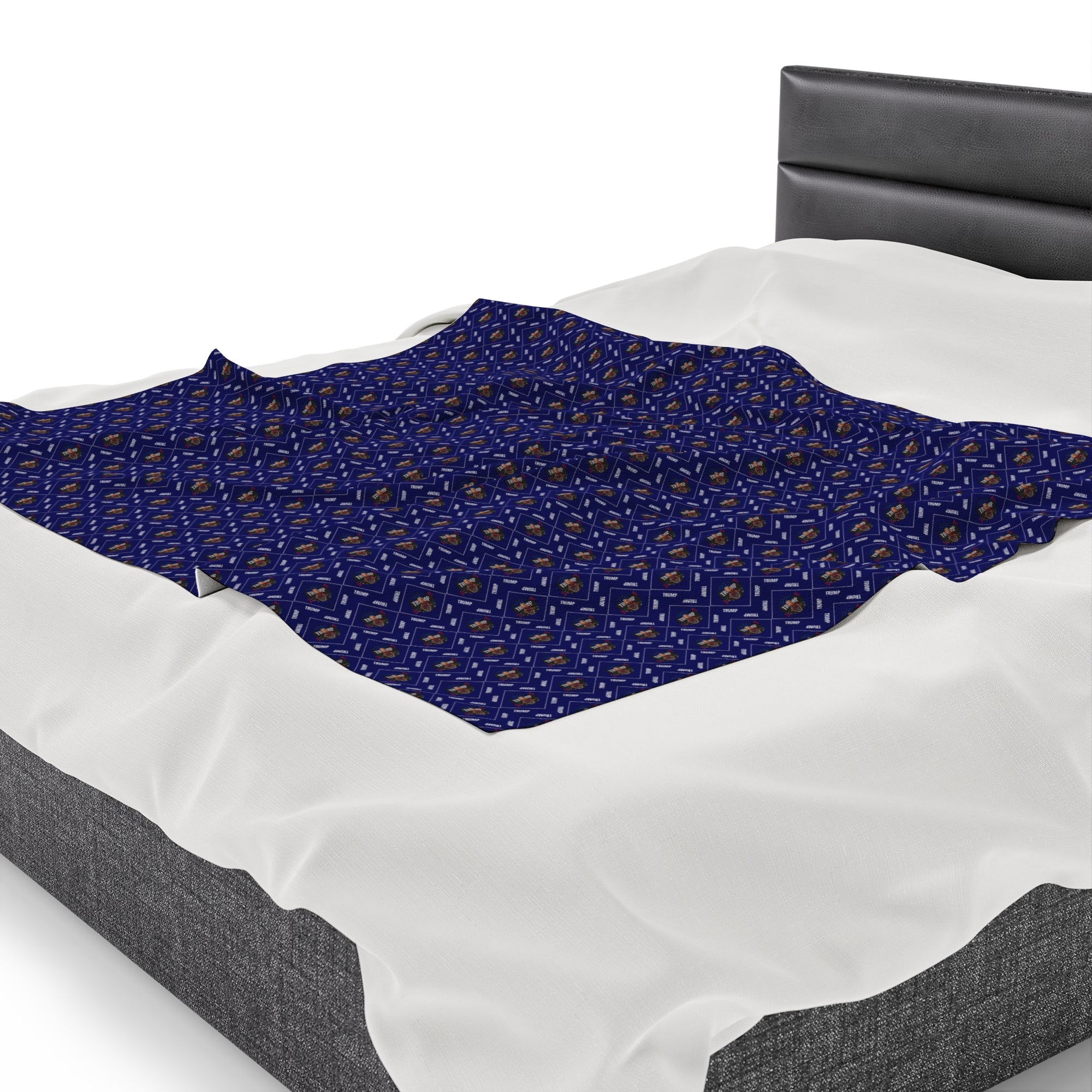 Trump Pattern Velveteen Plush Blanket