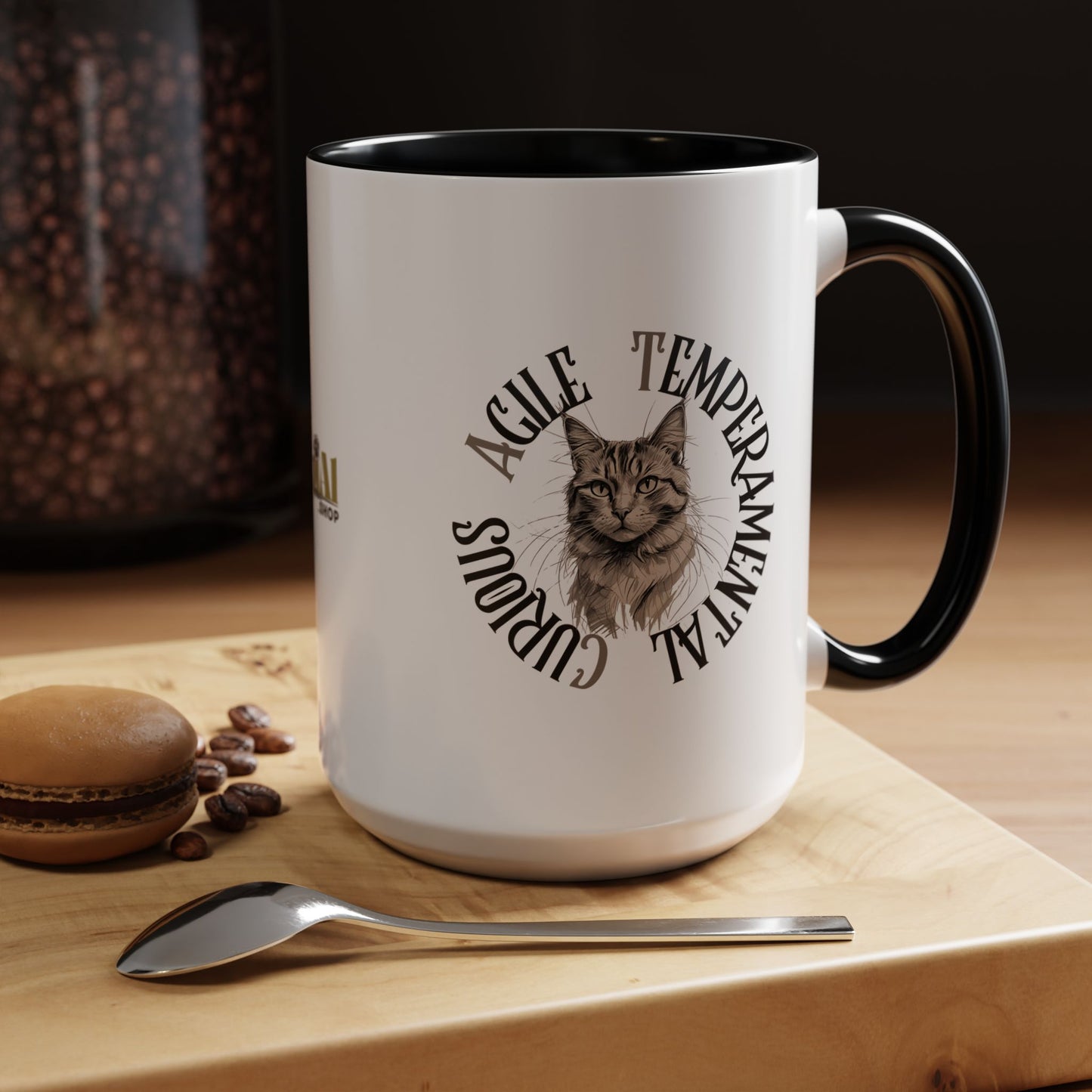 Charming Cat Accent Coffee Mug