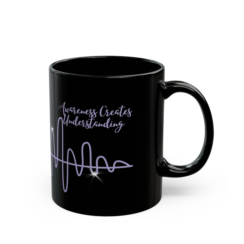 “Waves of Strength” Black Awareness Mug – 11oz & 15oz