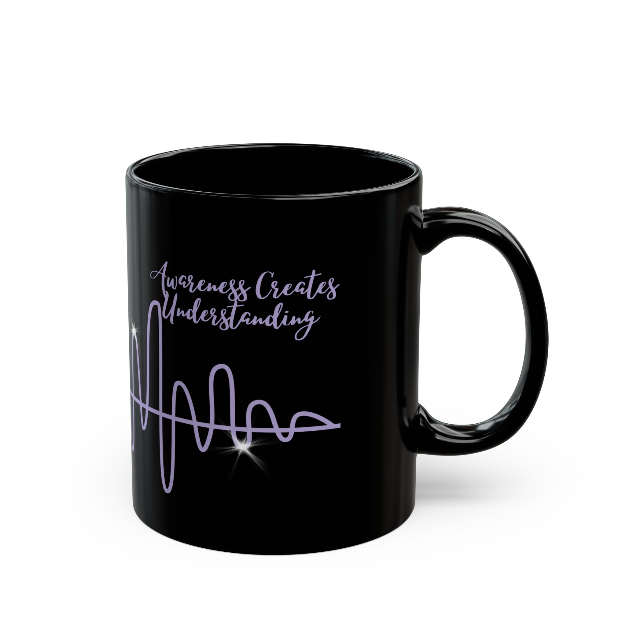 “Waves of Strength” Black Awareness Mug – 11oz & 15oz