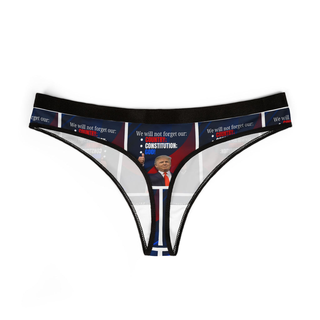 Trump Country Constitution God Women's Thongs