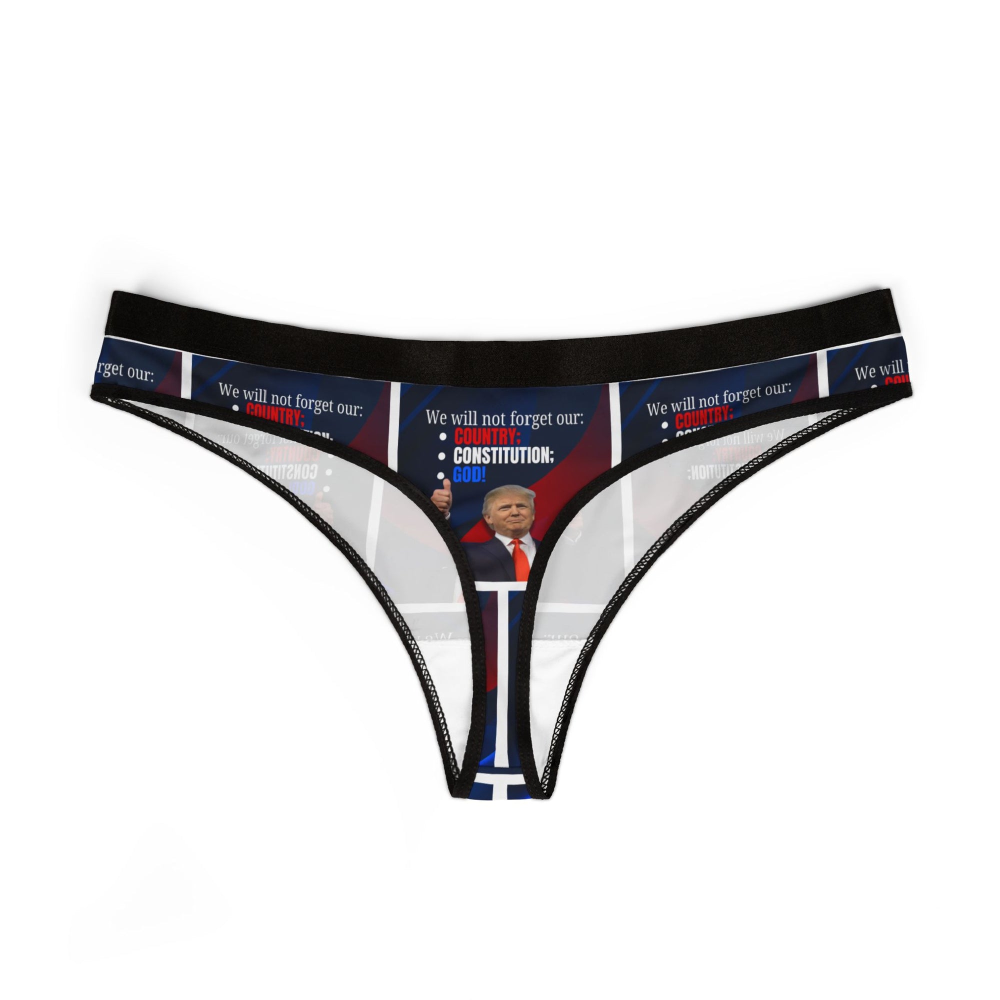 Trump Country Constitution God Women's Thongs