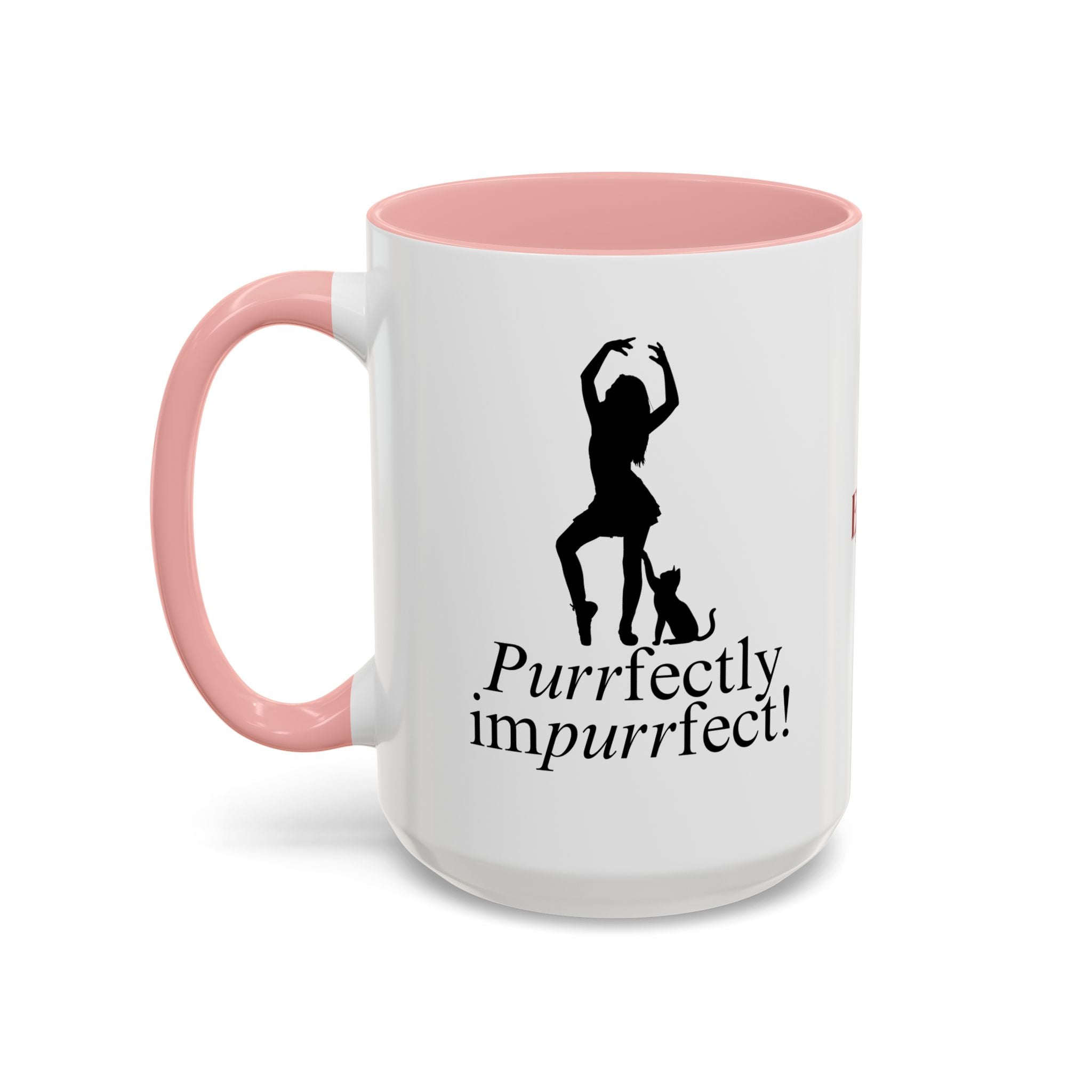 Photo depicting the ​Purrfectly Impurrfect Accent Coffee Mug (11, 15oz) from EpiAl's Shop.