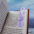Lavender “Turn the Page” Metal Bookmark – Epilepsy Awareness