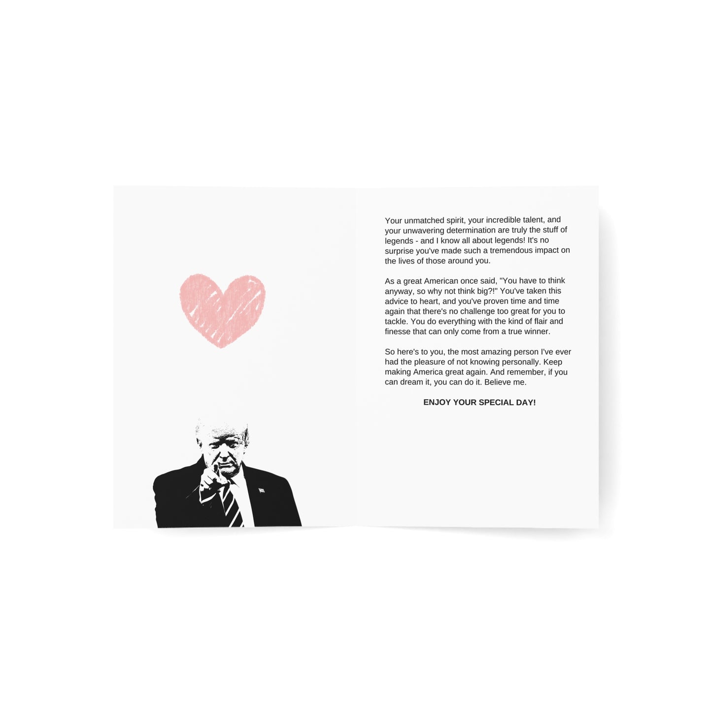 Novelty Trump All Occasion Greeting Cards - 'To the Greatest!' - Set of 1, 10, 30, or 50