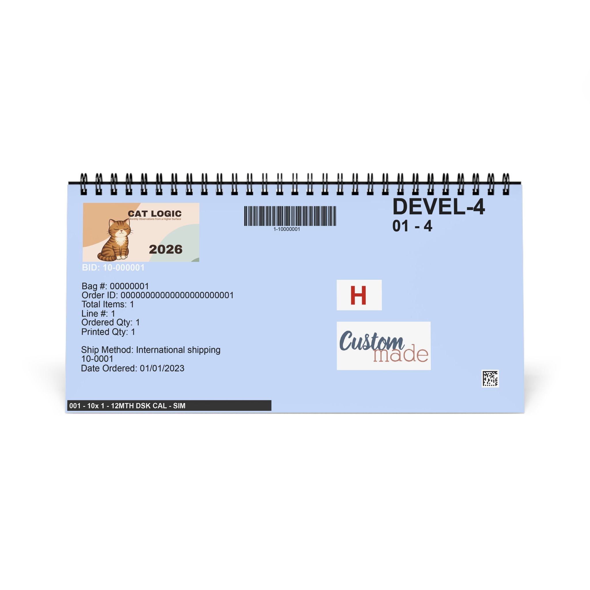 Cat Logic: Monthly Observations from a Higher Surface – 2026 Desk Calendar