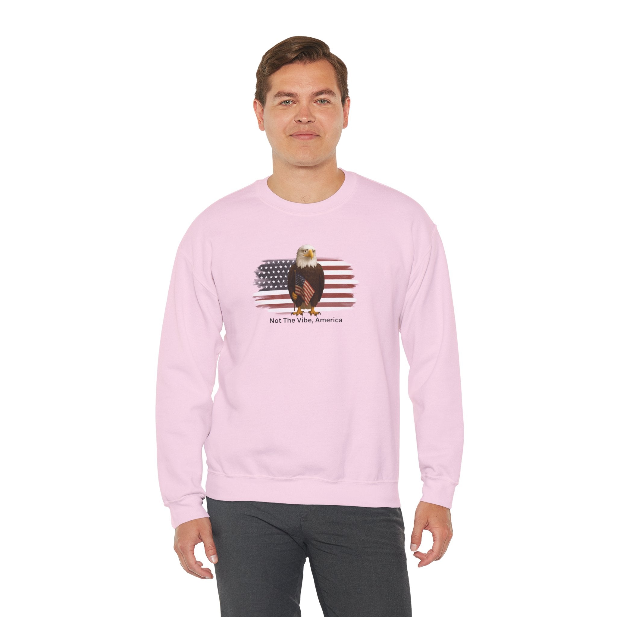 Not the Vibe, America – Political Parody Crewneck Sweatshirt