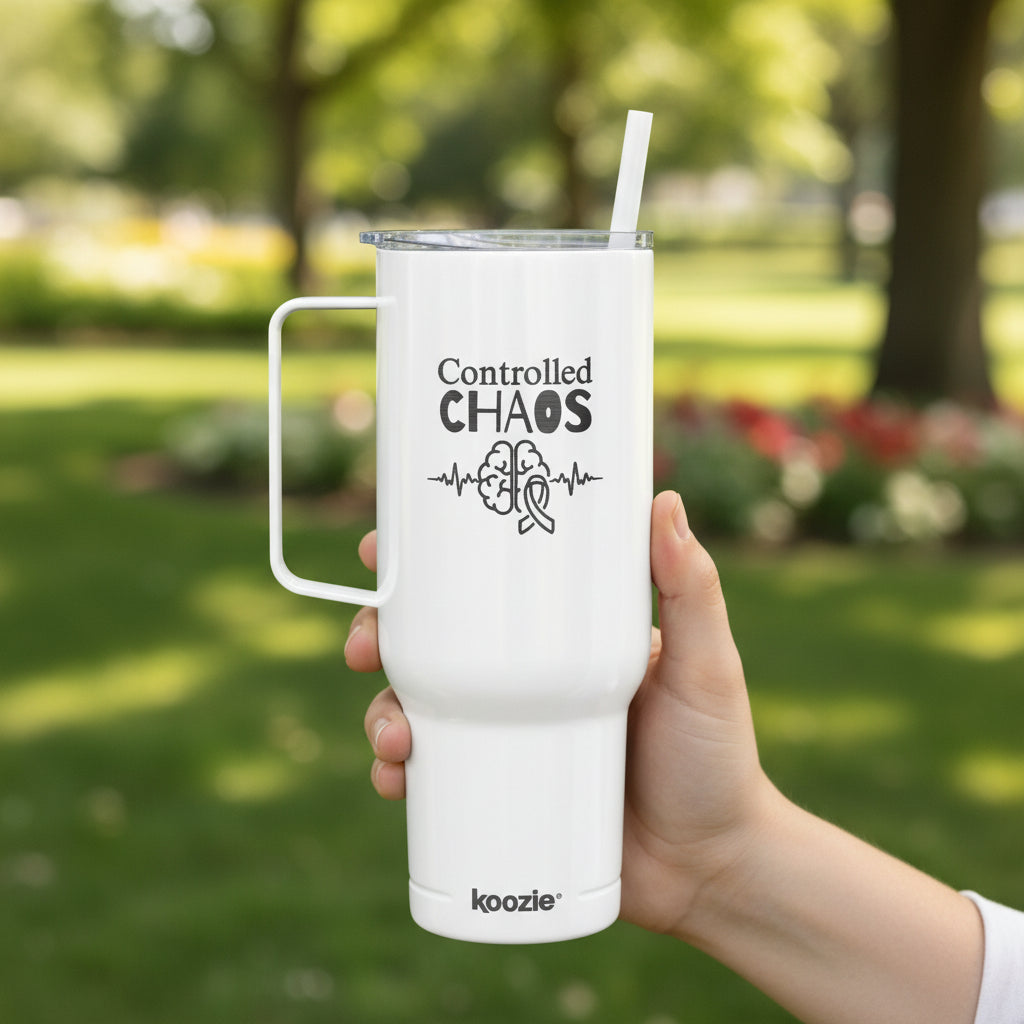Controlled Chaos 40oz Tumbler – Neurostrong Insulated Travel Mug