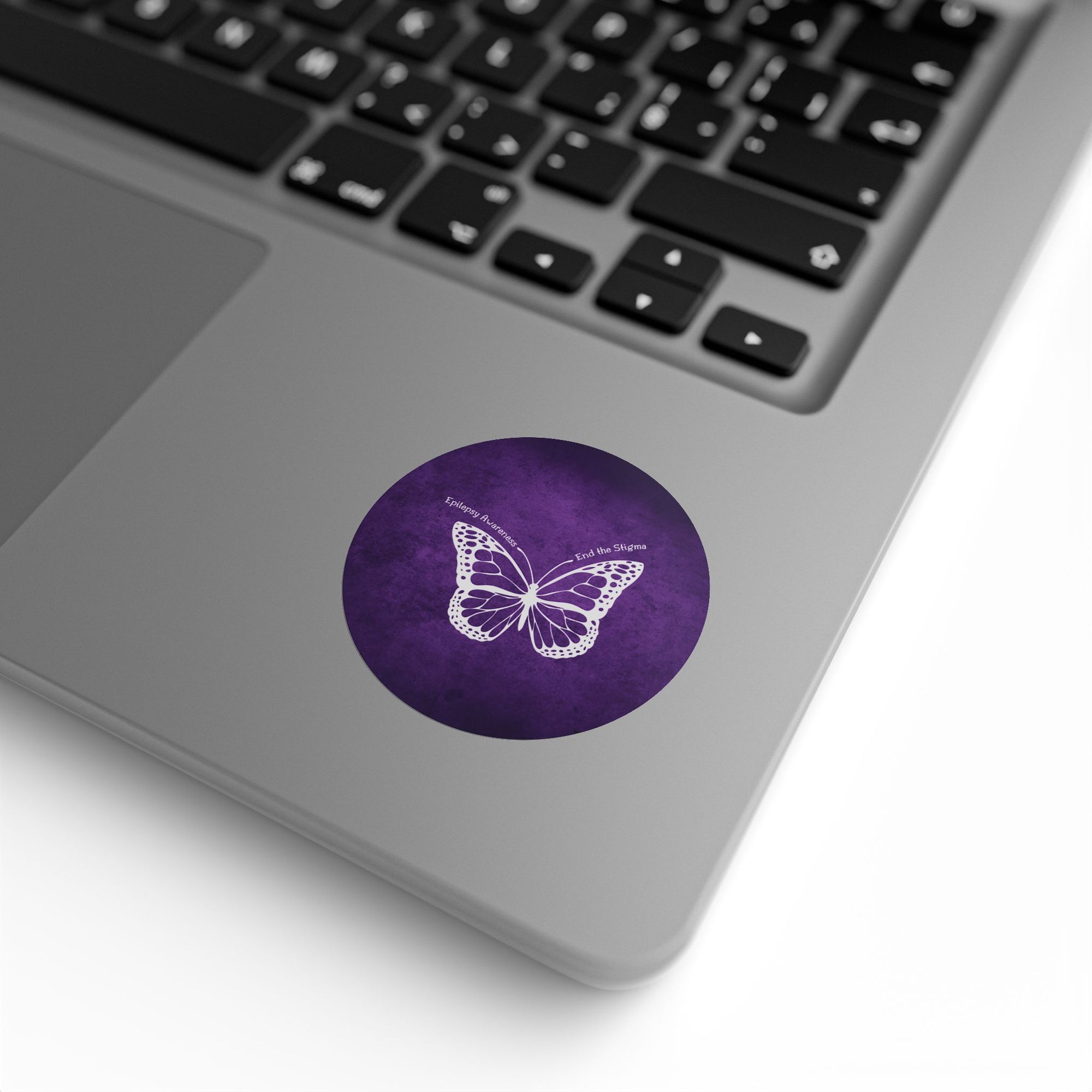Butterfly Epilepsy Awareness Round Sticker Rolls
