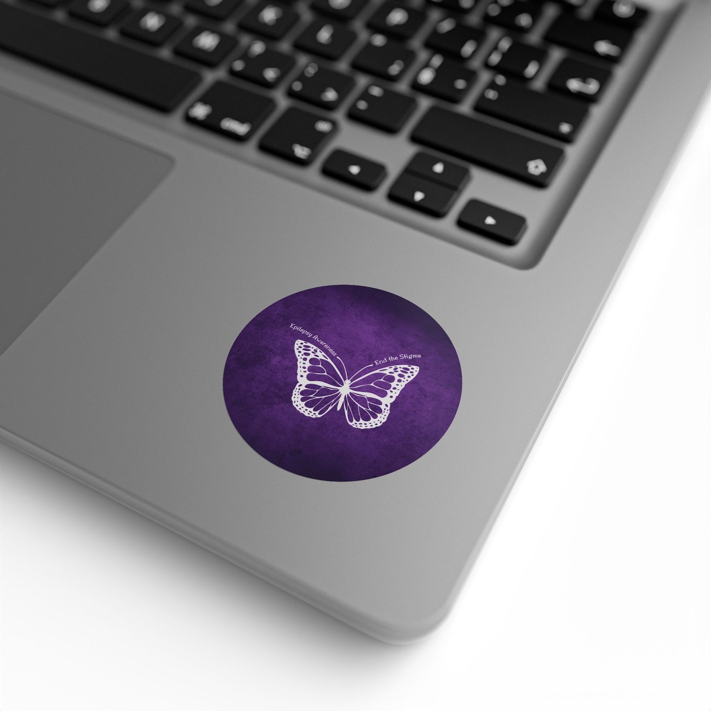 Butterfly Epilepsy Awareness Round Sticker Rolls