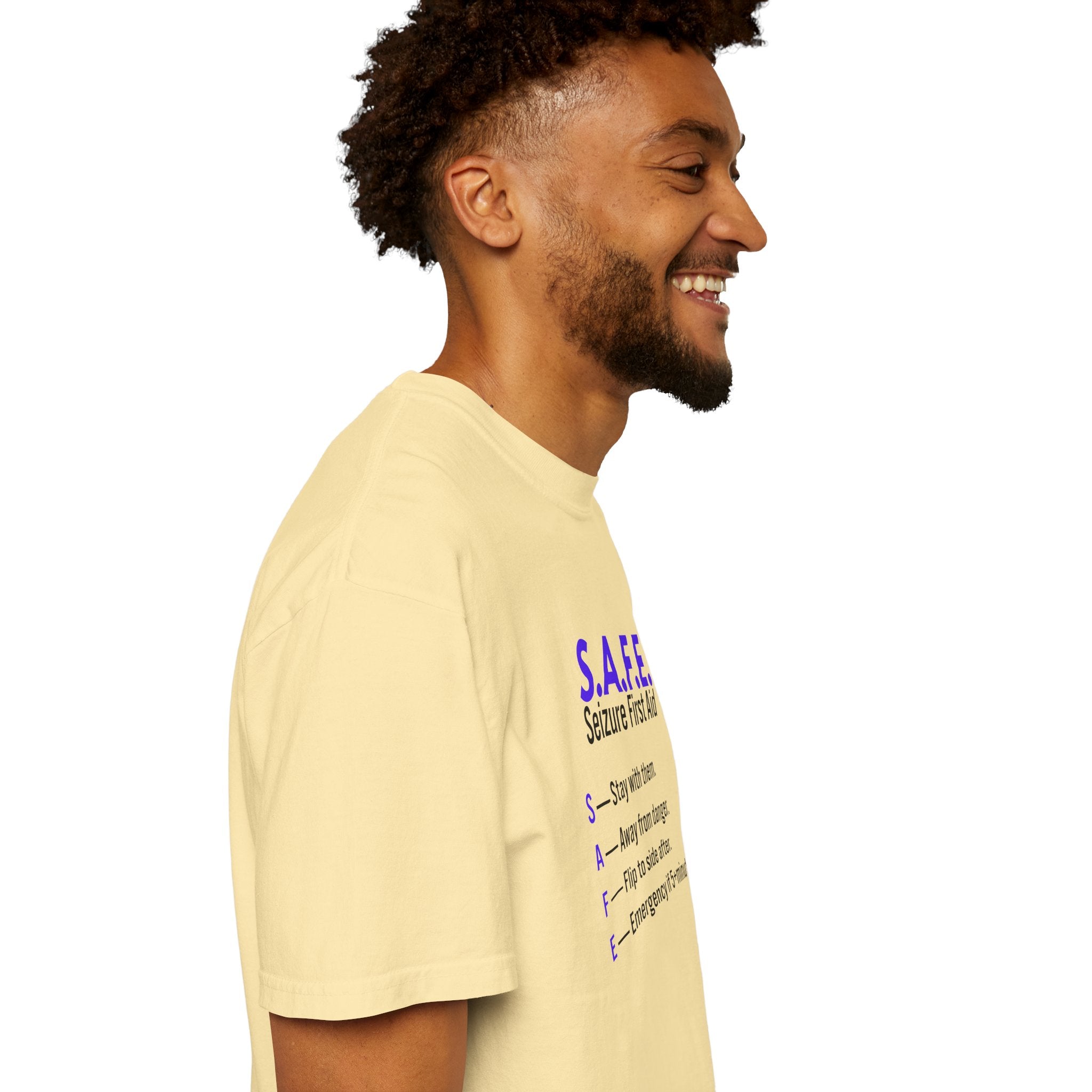 S.A.F.E. Seizure First Aid T-Shirt – Epilepsy Awareness Education Tee