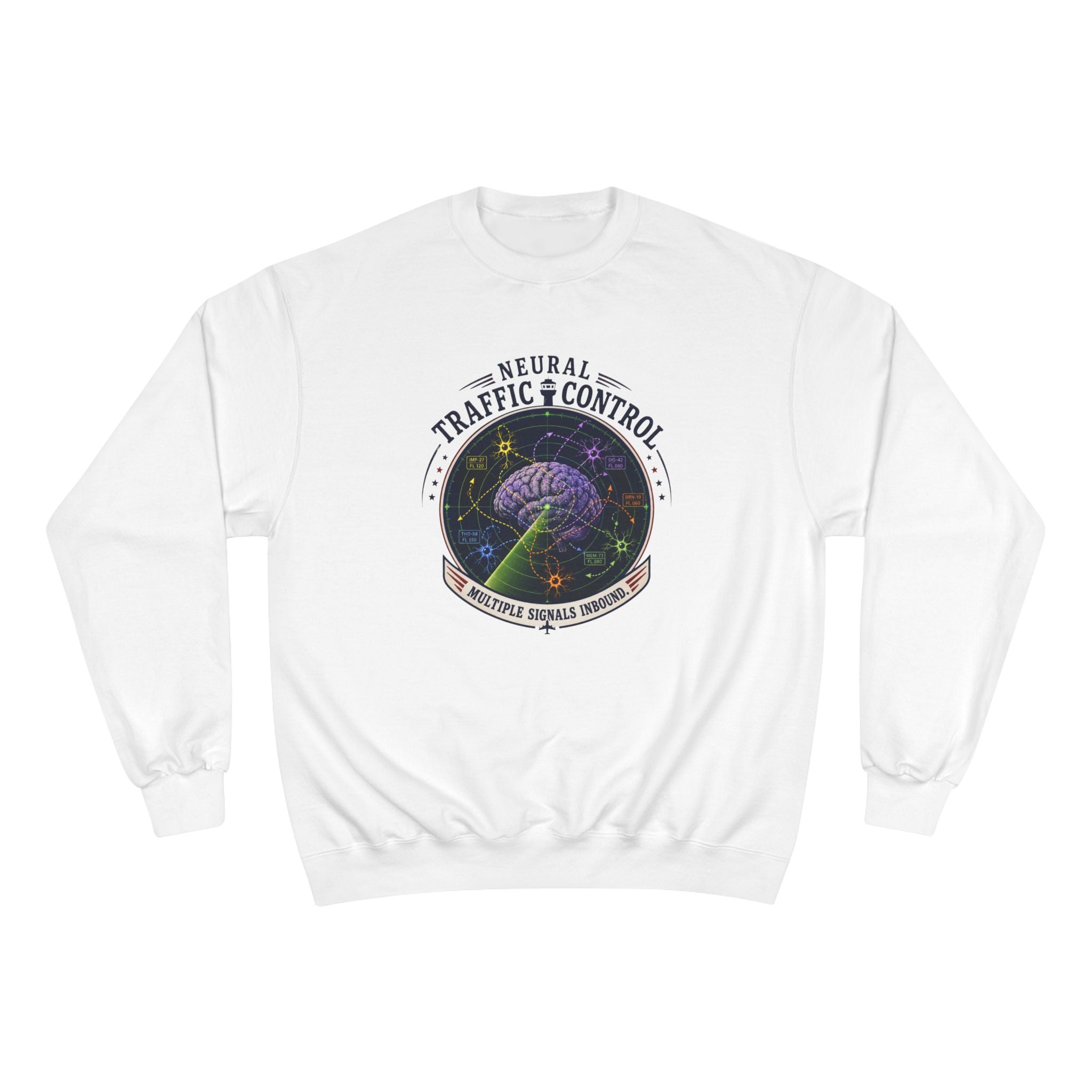 Neural Traffic Control Champion Sweatshirt | Brain Radar Crewneck