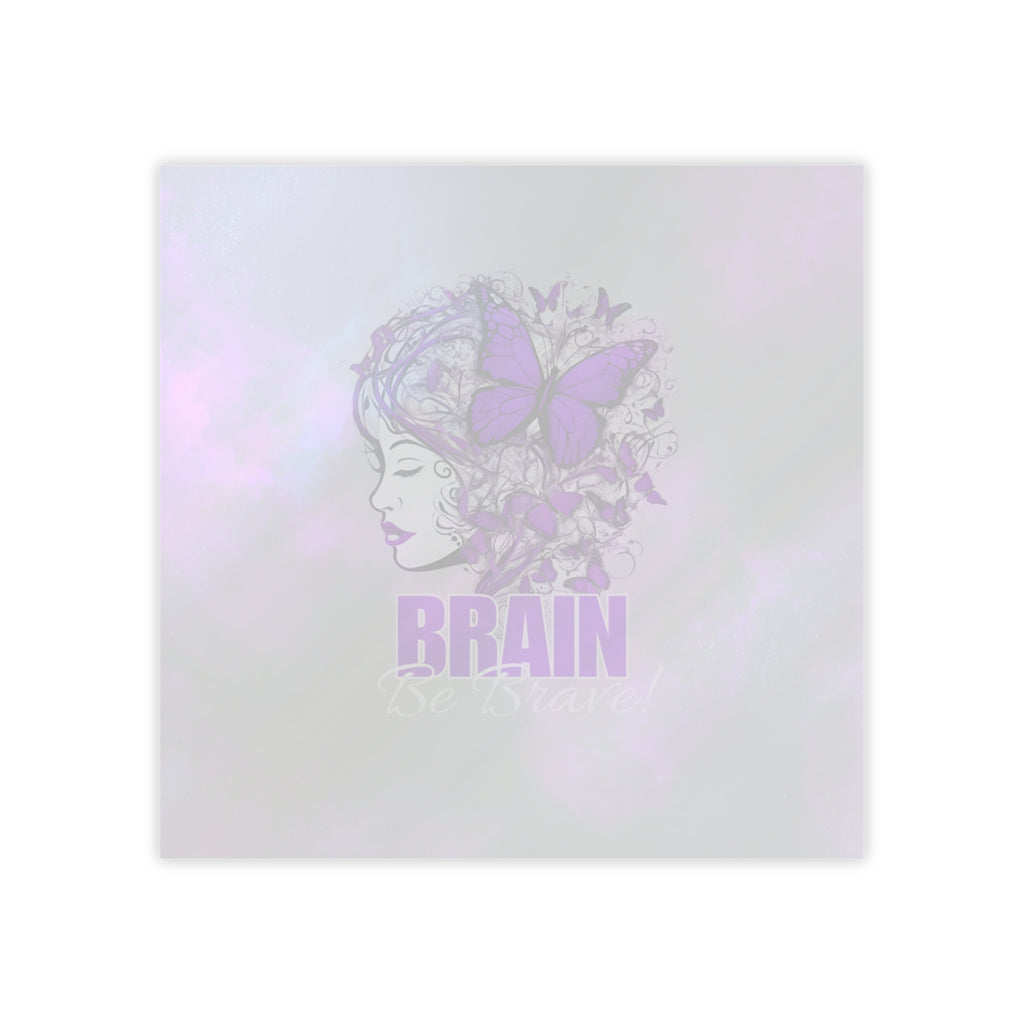 Purple Brain Be Brave Post-it® Note Pads