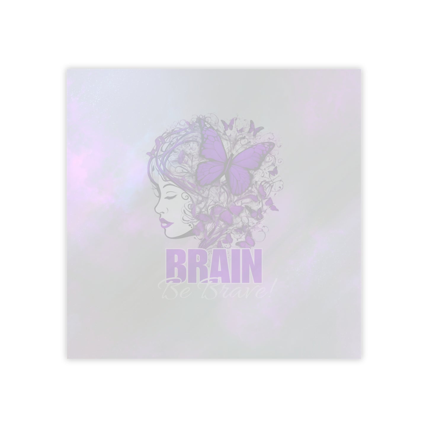 Purple Brain Be Brave Post-it® Note Pads