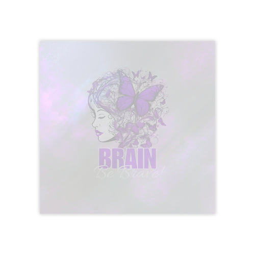 Photo depicting the ​Purple Brain Be Brave Post-it® Note Pads from EpiAl's Shop.