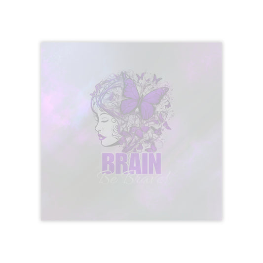 Purple Brain Be Brave Post-it® Note Pads