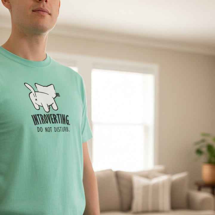 Introverting. Do Not Disturb. Unisex Cat T-Shirt