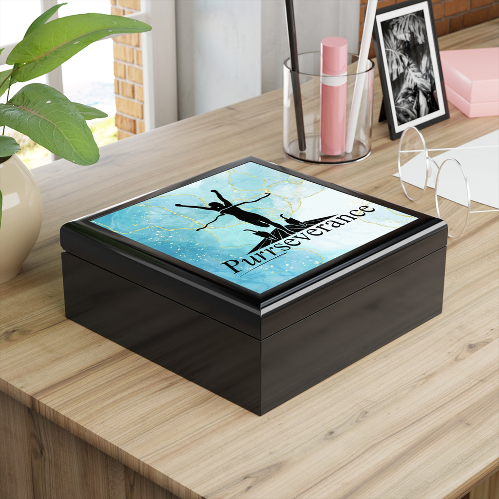 Purrseverance Jewelry Box